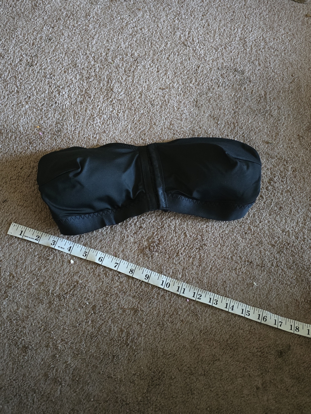 Black Strapless Bandeau Bra